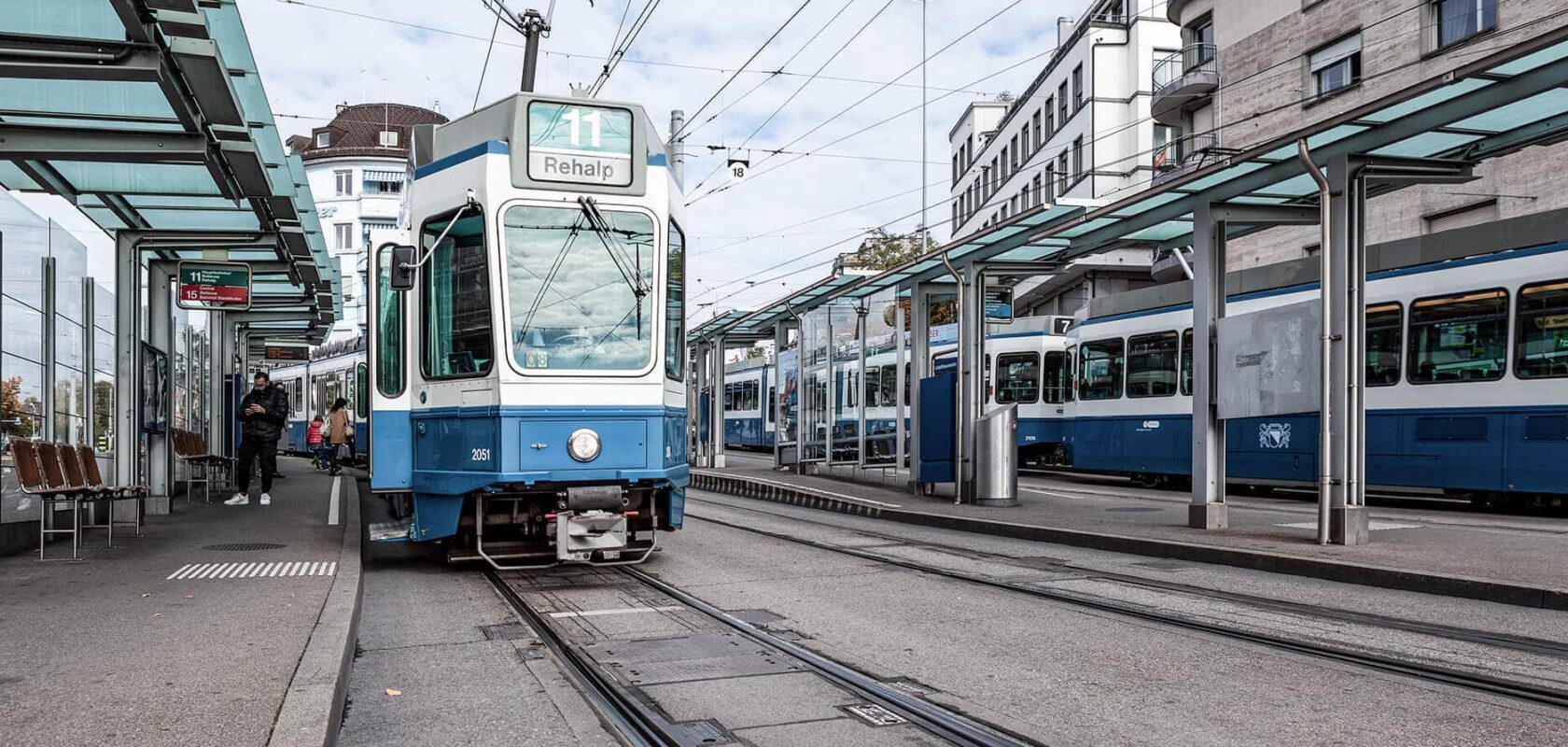 Am Schaffhauserplatz Zürich Tram